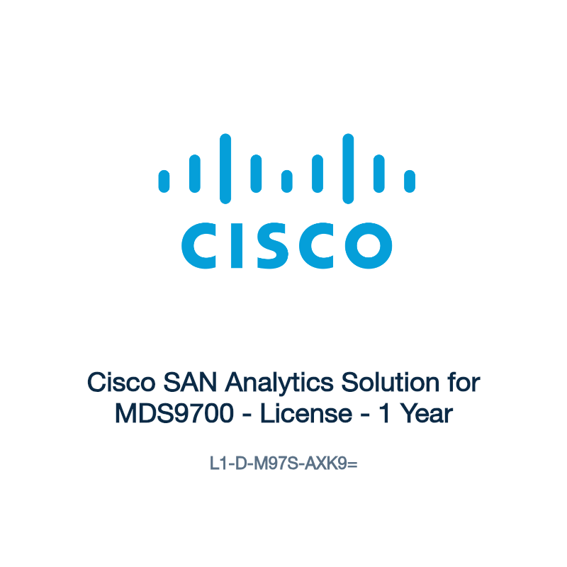 L1-D-M97S-AXK9=: Cisco SAN Analytics Solution for MDS9700