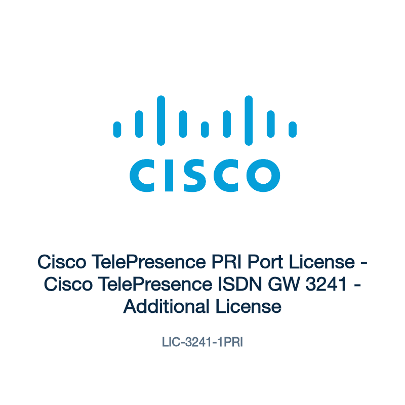 LIC-3241-1PRI: Cisco TelePresence PRI Port License