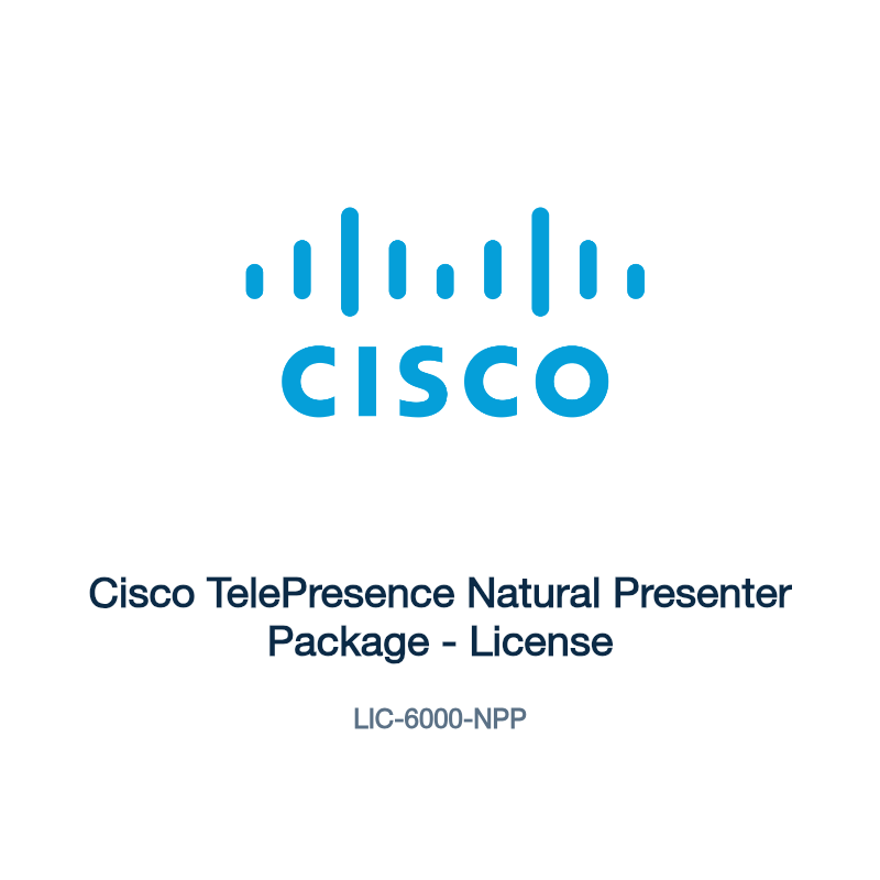LIC-6000-NPP: Cisco TelePresence Natural Presenter Package
