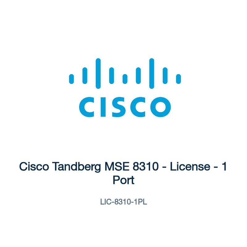 LIC-8310-1PL: Cisco Tandberg MSE 8310