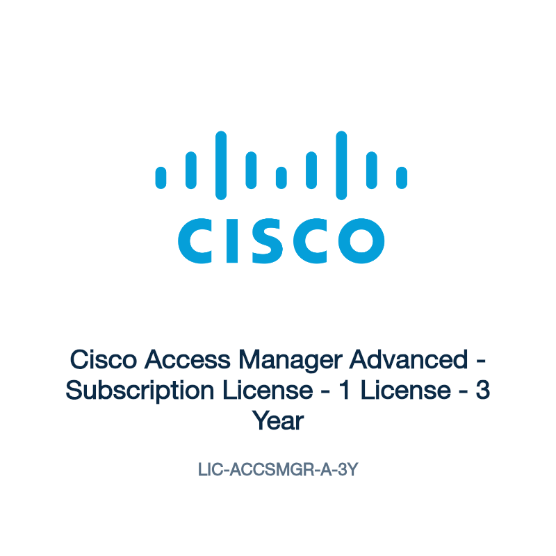 LIC-ACCSMGR-A-3Y: Cisco Access Manager Advanced