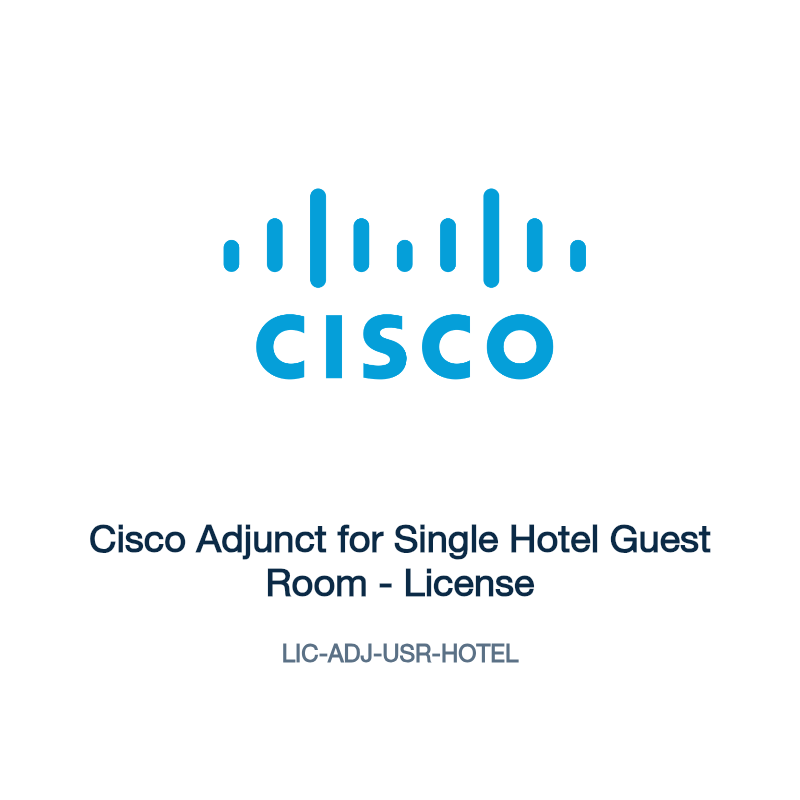 LIC-ADJ-USR-HOTEL: Cisco Adjunct for Single Hotel Guest Room