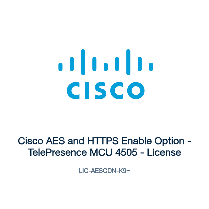 LIC-AESCDN-K9=: Cisco AES and HTTPS Enable Option