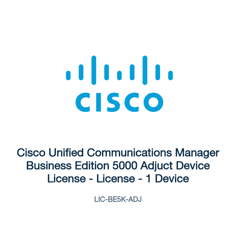 LIC-BE5K-ADJ: Cisco Unified Communications Manager Business Edition 5000 Adjuct