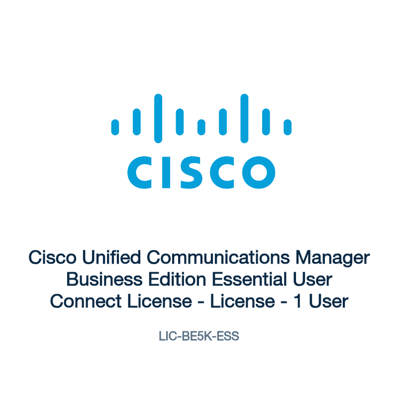 LIC-BE5K-ESS: Cisco Unified Communications Manager Business Edition Essential User