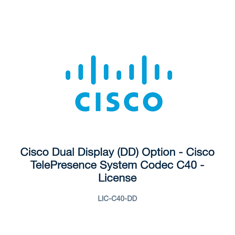 LIC-C40-DD: Cisco Dual Display (DD) Option