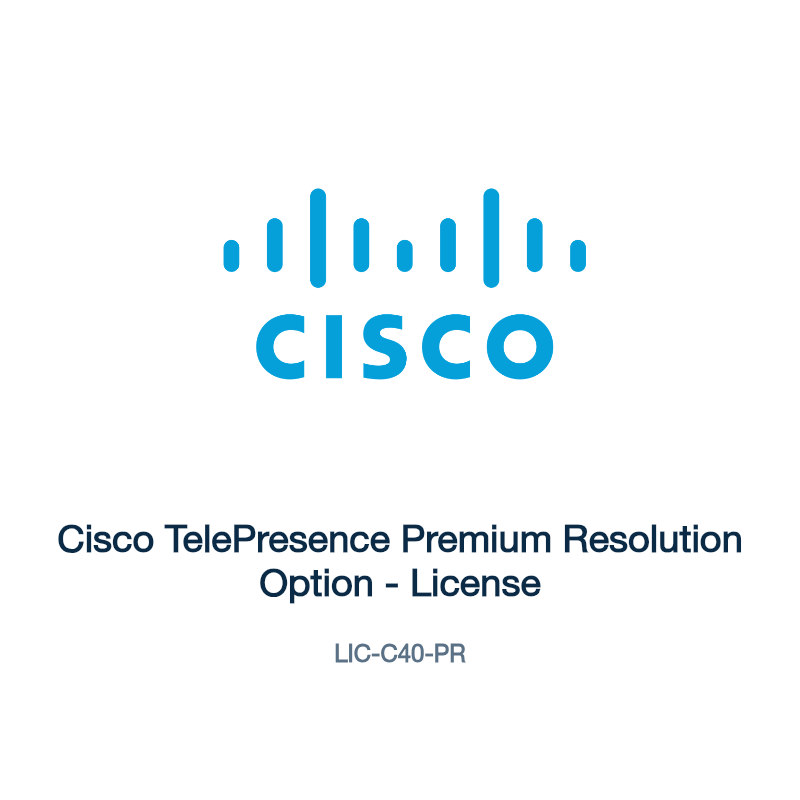 LIC-C40-PR: Cisco TelePresence Premium Resolution Option