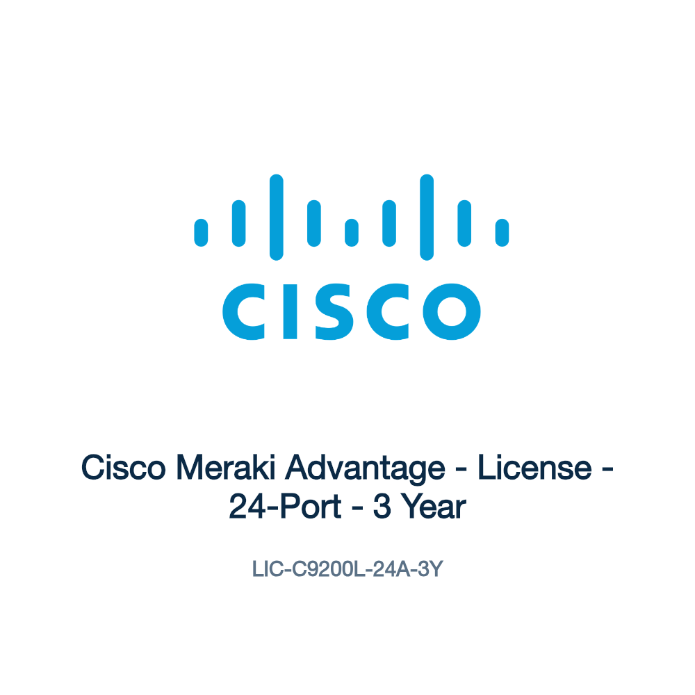 LIC-C9200L-24A-3Y: Cisco Meraki Advantage