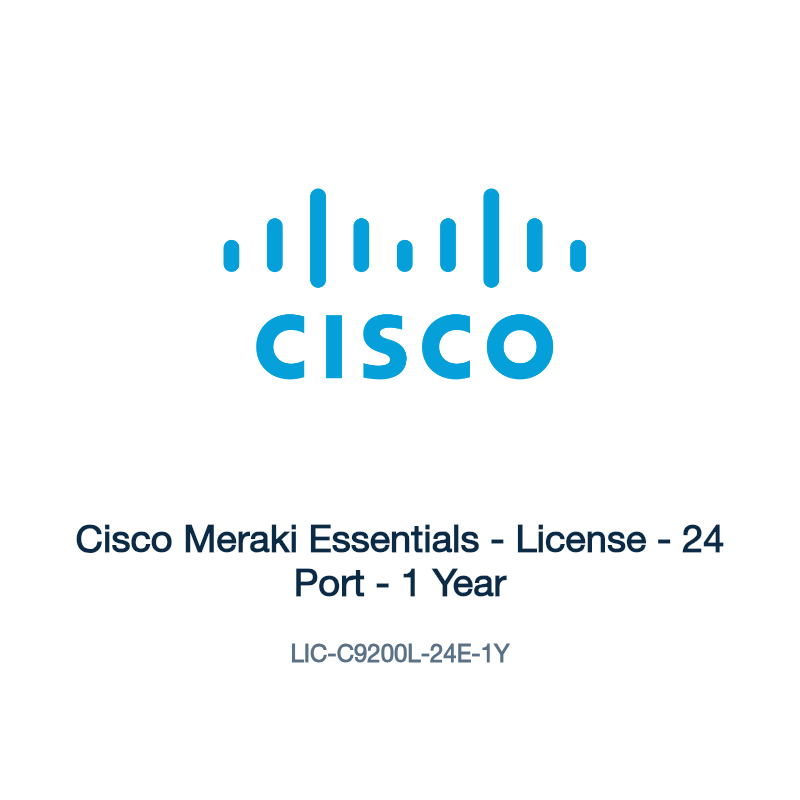 LIC-C9200L-24E-1Y: Cisco Meraki Essentials