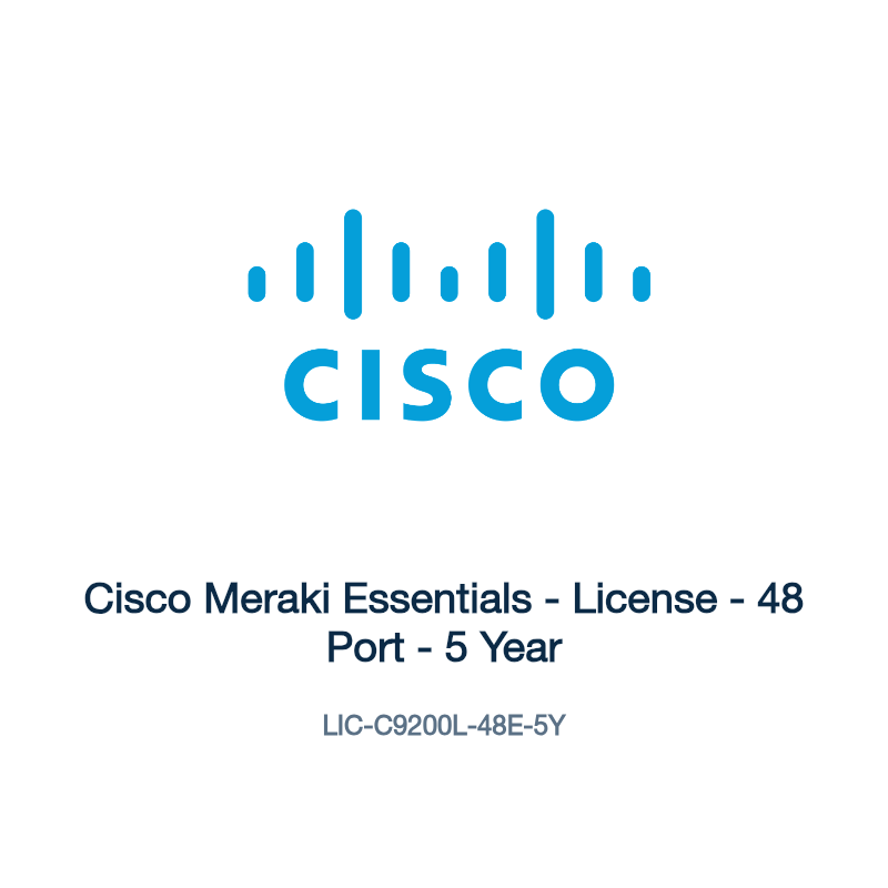 LIC-C9200L-48E-5Y: Cisco Meraki Essentials