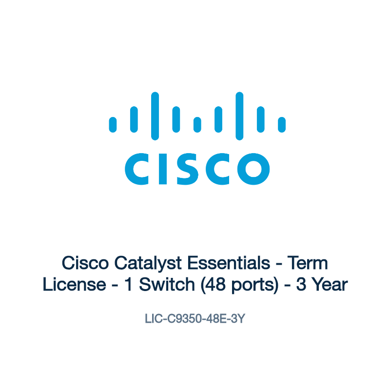 LIC-C9350-48E-3Y: Cisco Catalyst Essentials