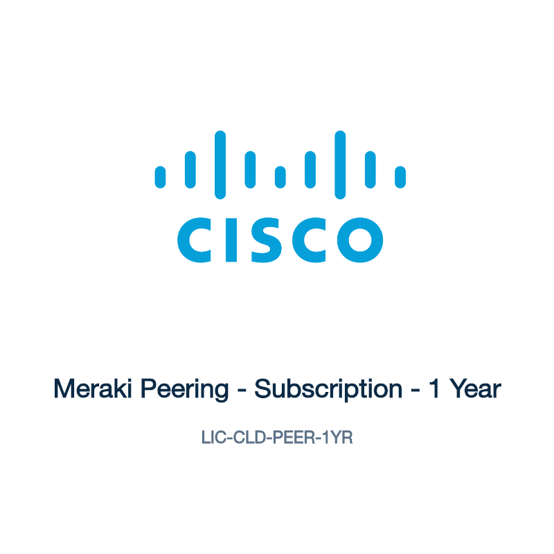 LIC-CLD-PEER-1YR: Meraki Peering - Subscription - 1 Year