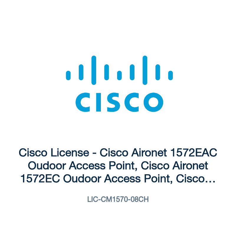LIC-CM1570-08CH: Cisco License - Cisco Aironet 1572EAC Oudoor Access Point, Cisco