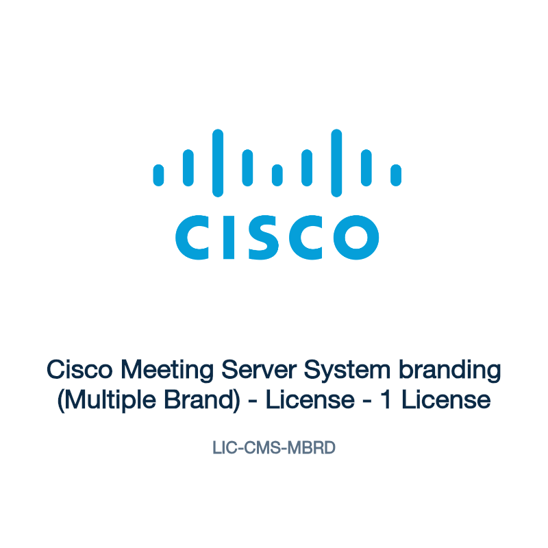 LIC-CMS-MBRD: Cisco Meeting Server System branding (Multiple Brand)