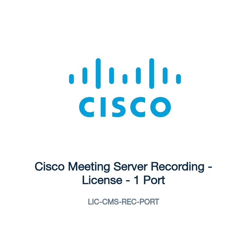 LIC-CMS-REC-PORT: Cisco Meeting Server Recording