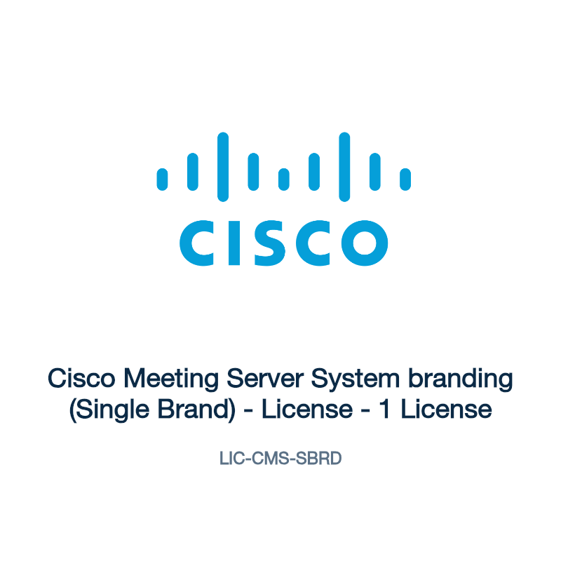 LIC-CMS-SBRD: Cisco Meeting Server System branding (Single Brand)
