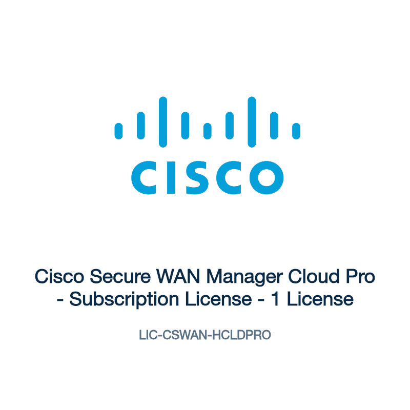LIC-CSWAN-HCLDPRO: Cisco Secure WAN Manager Cloud Pro