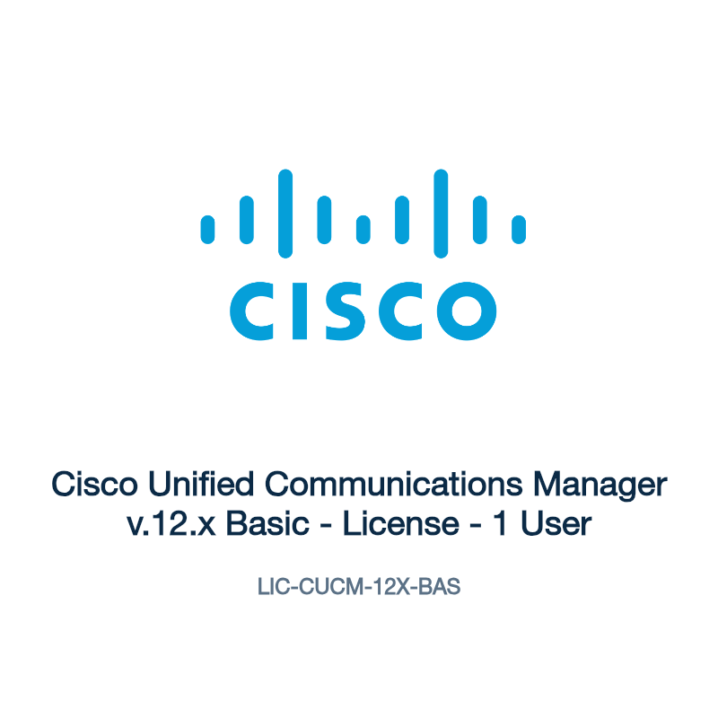 LIC-CUCM-12X-BAS: Cisco Unified Communications Manager v.12.x Basic
