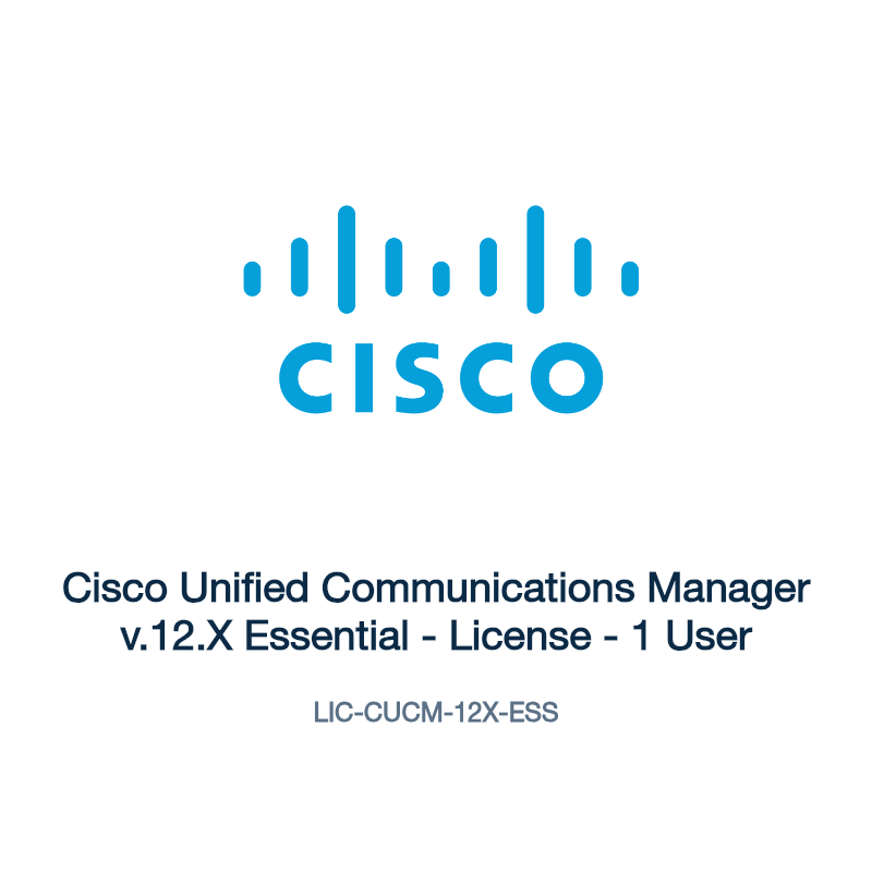 LIC-CUCM-12X-ESS: Cisco Unified Communications Manager v.12.X Essential