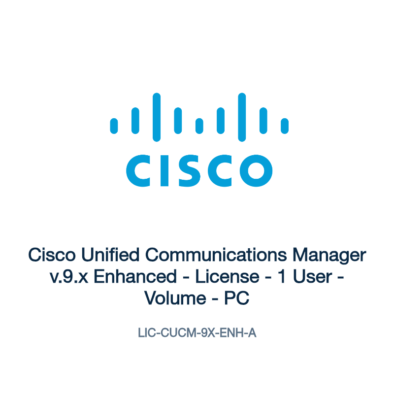 LIC-CUCM-9X-ENH-A: Cisco Unified Communications Manager v.9.x Enhanced