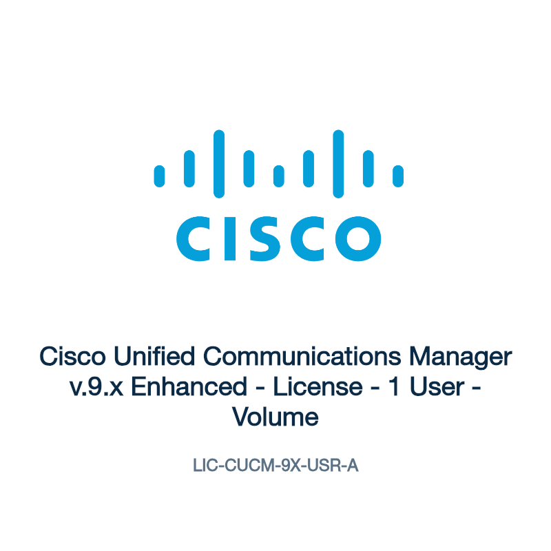 LIC-CUCM-9X-USR-A: Cisco Unified Communications Manager v.9.x Enhanced