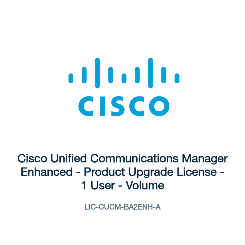 LIC-CUCM-BA2ENH-A: Cisco Unified Communications Manager Enhanced