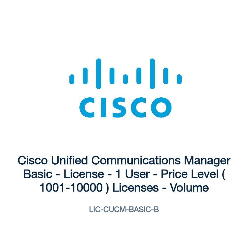 LIC-CUCM-BASIC-B: Cisco Unified Communications Manager Basic