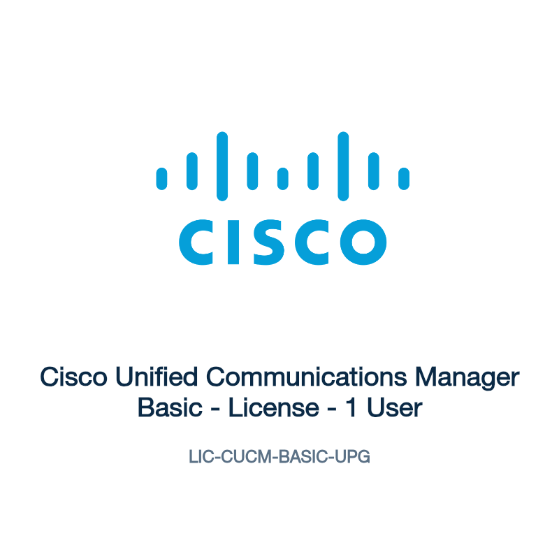 LIC-CUCM-BASIC-UPG: Cisco Unified Communications Manager Basic