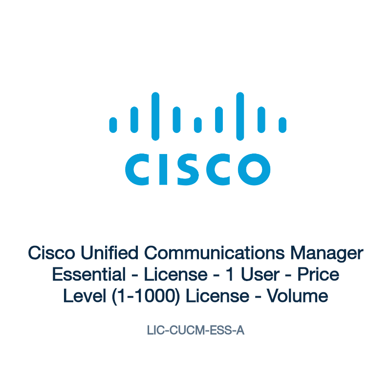 LIC-CUCM-ESS-A: Cisco Unified Communications Manager Essential