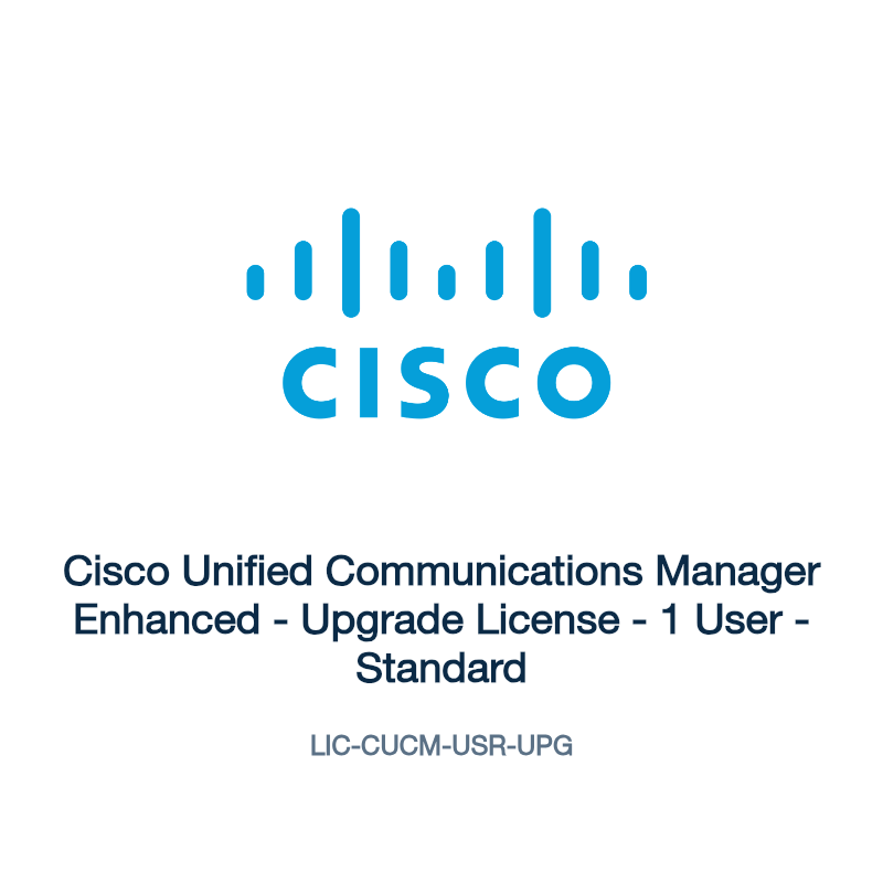 LIC-CUCM-USR-UPG: Cisco Unified Communications Manager Enhanced