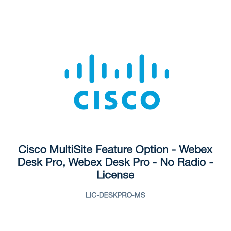 LIC-DESKPRO-MS: Cisco MultiSite Feature Option