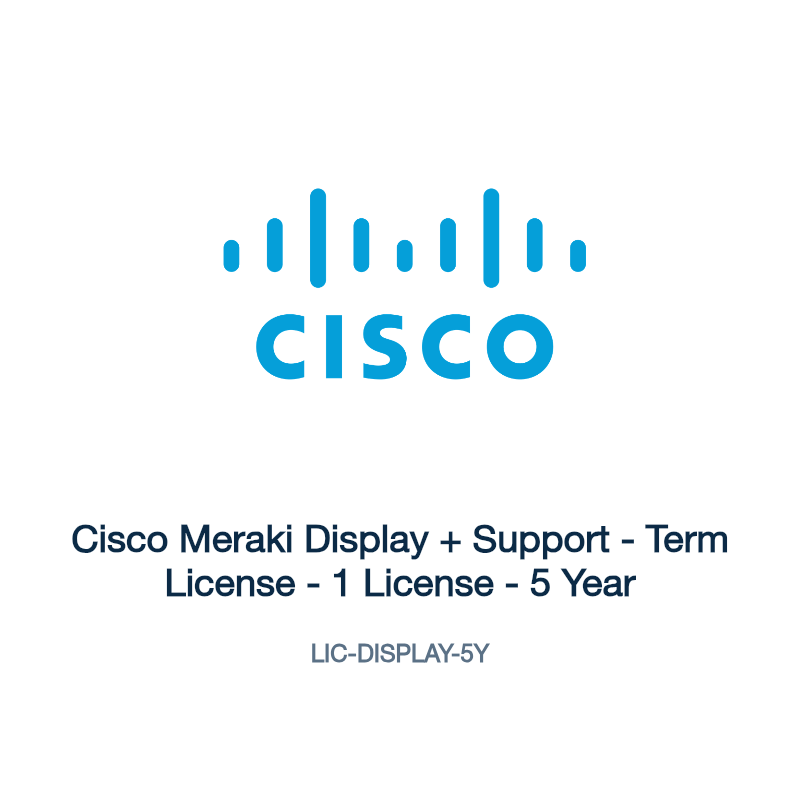 LIC-DISPLAY-5Y: Cisco Meraki Display + Support