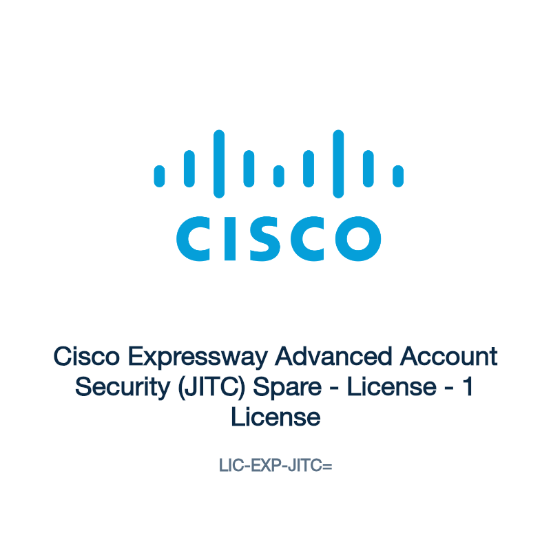 LIC-EXP-JITC=: Cisco Expressway Advanced Account Security (JITC) Spare