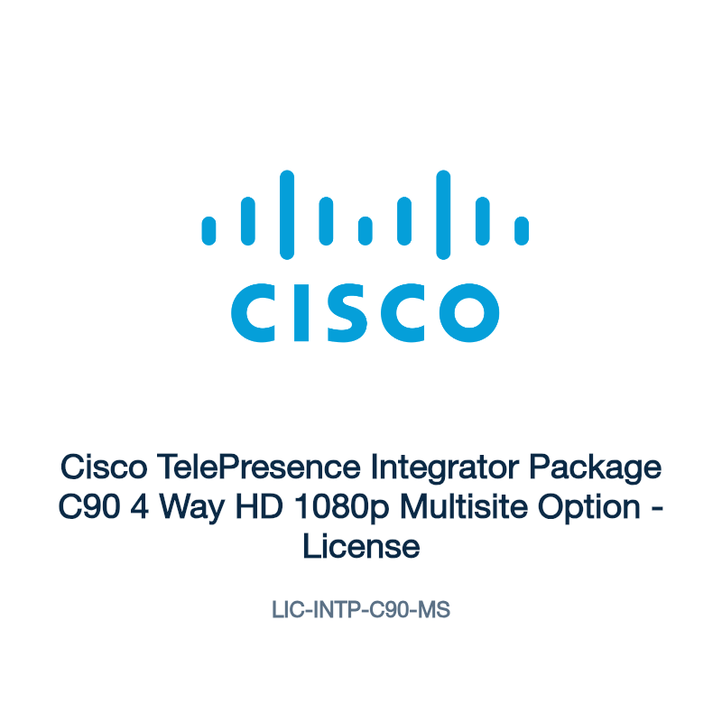 LIC-INTP-C90-MS: Cisco TelePresence Integrator Package C90 4 Way HD 1080p Multisite