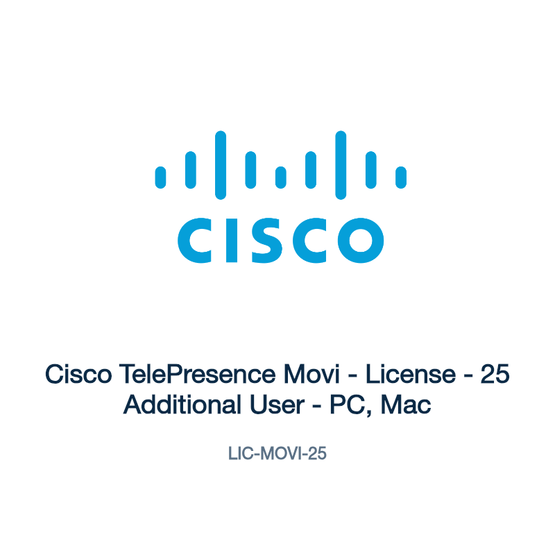LIC-MOVI-25: Cisco TelePresence Movi
