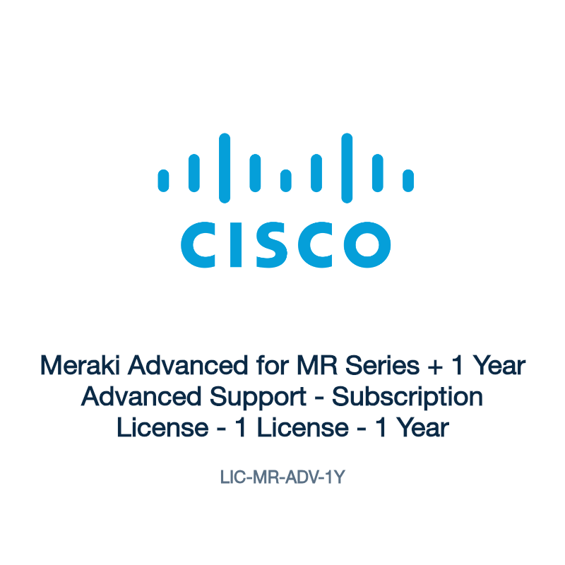 LIC-MR-ADV-1Y: Meraki Advanced for MR Series + 1 Year Advanced Support