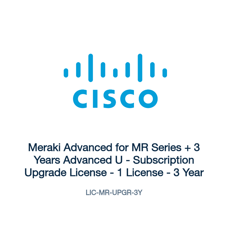 LIC-MR-UPGR-3Y: Meraki Advanced for MR Series + 3 Years Advanced U
