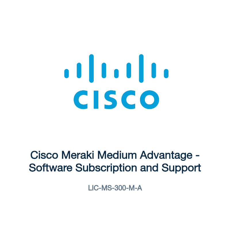 LIC-MS-300-M-A: Cisco Meraki Medium Advantage