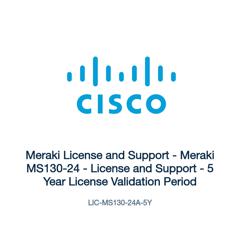 LIC-MS130-24A-5Y: Meraki License and Support