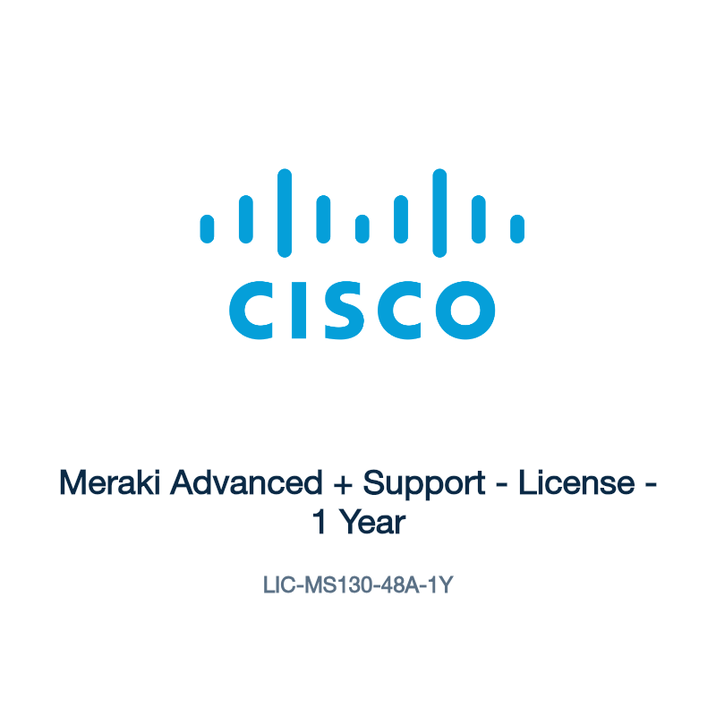 LIC-MS130-48A-1Y: Meraki Advanced + Support