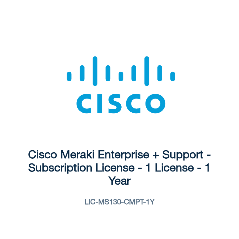LIC-MS130-CMPT-1Y: Cisco Meraki Enterprise + Support