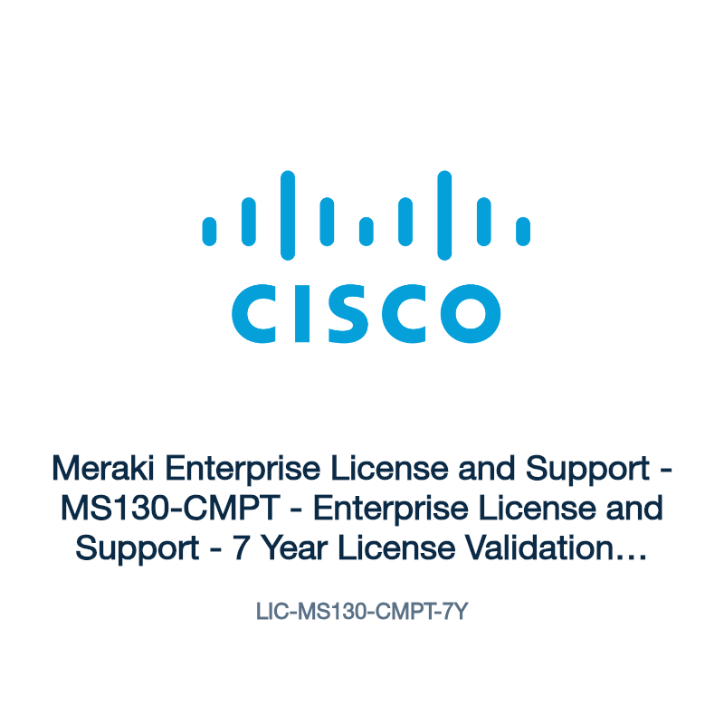 LIC-MS130-CMPT-7Y: Meraki Enterprise License and Support