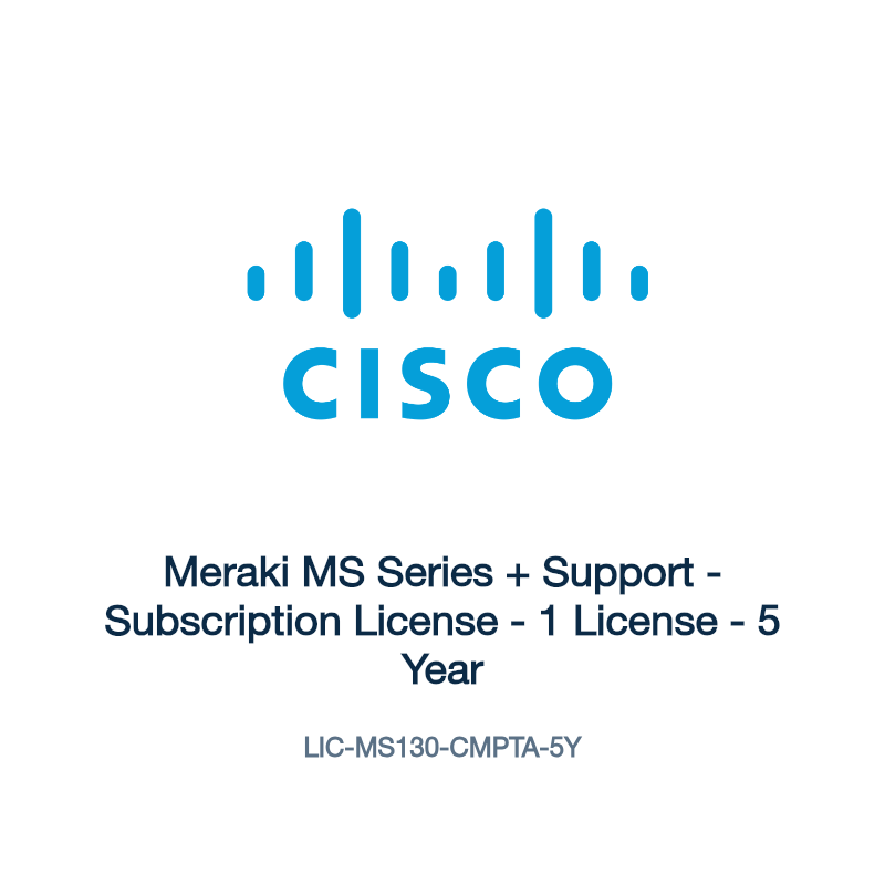 LIC-MS130-CMPTA-5Y: Meraki MS Series + Support