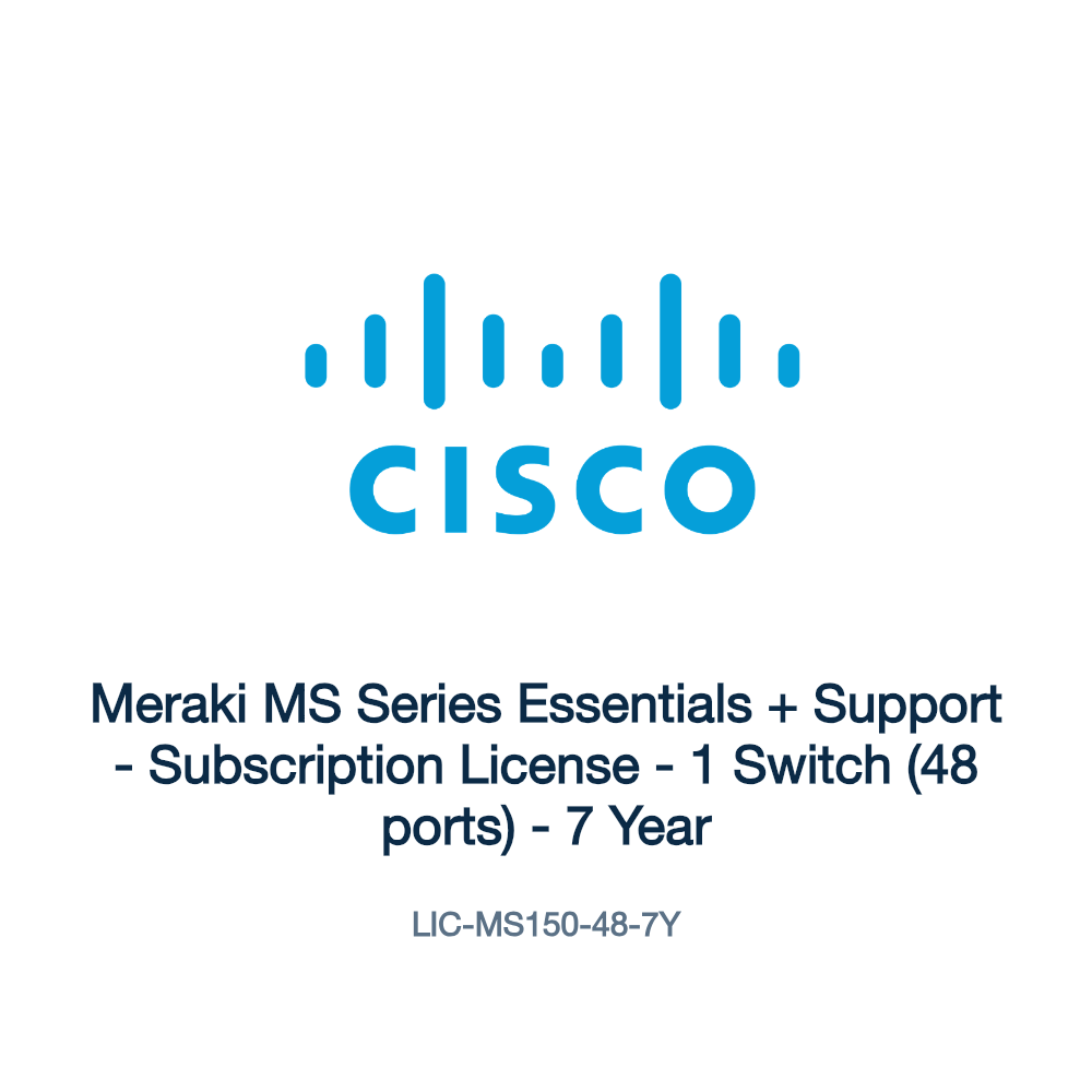 LIC-MS150-48-7Y: Meraki MS Series Essentials + Support
