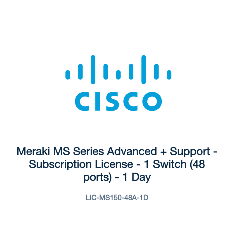 LIC-MS150-48A-1D: Meraki MS Series Advanced + Support