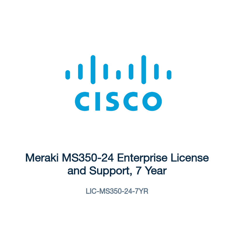 LIC-MS350-24-7YR: Meraki MS350-24 Enterprise License and Support, 7 Year
