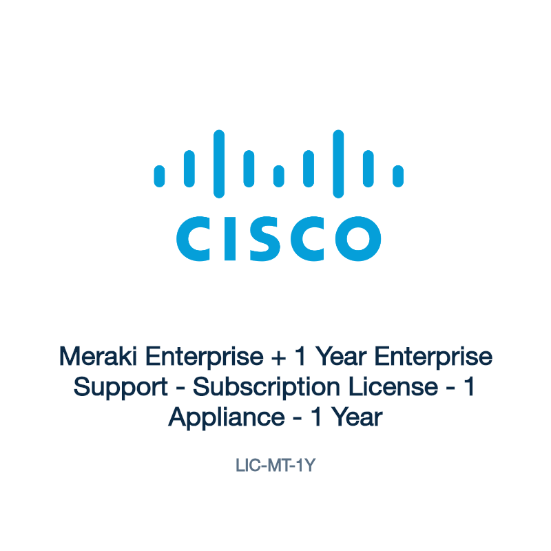 LIC-MT-1Y: Meraki Enterprise + 1 Year Enterprise Support