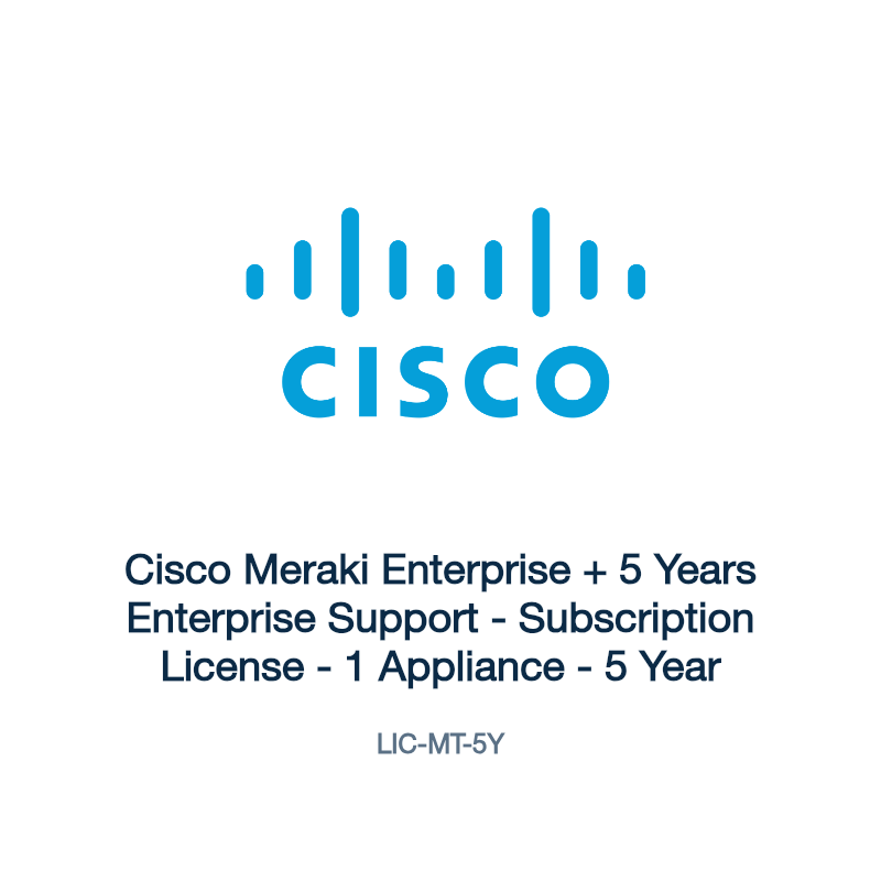 LIC-MT-5Y: Cisco Meraki Enterprise + 5 Years Enterprise Support