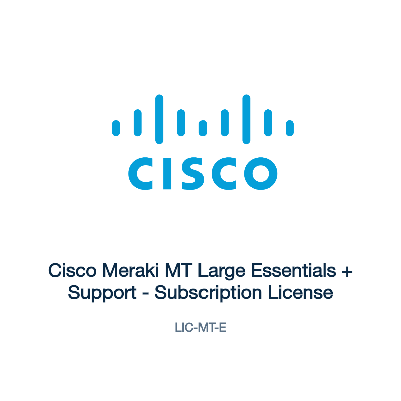 LIC-MT-E: Cisco Meraki MT Large Essentials + Support