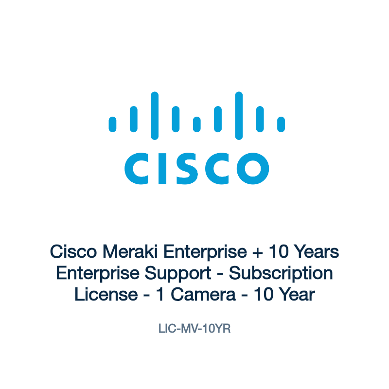 LIC-MV-10YR: Cisco Meraki Enterprise + 10 Years Enterprise Support